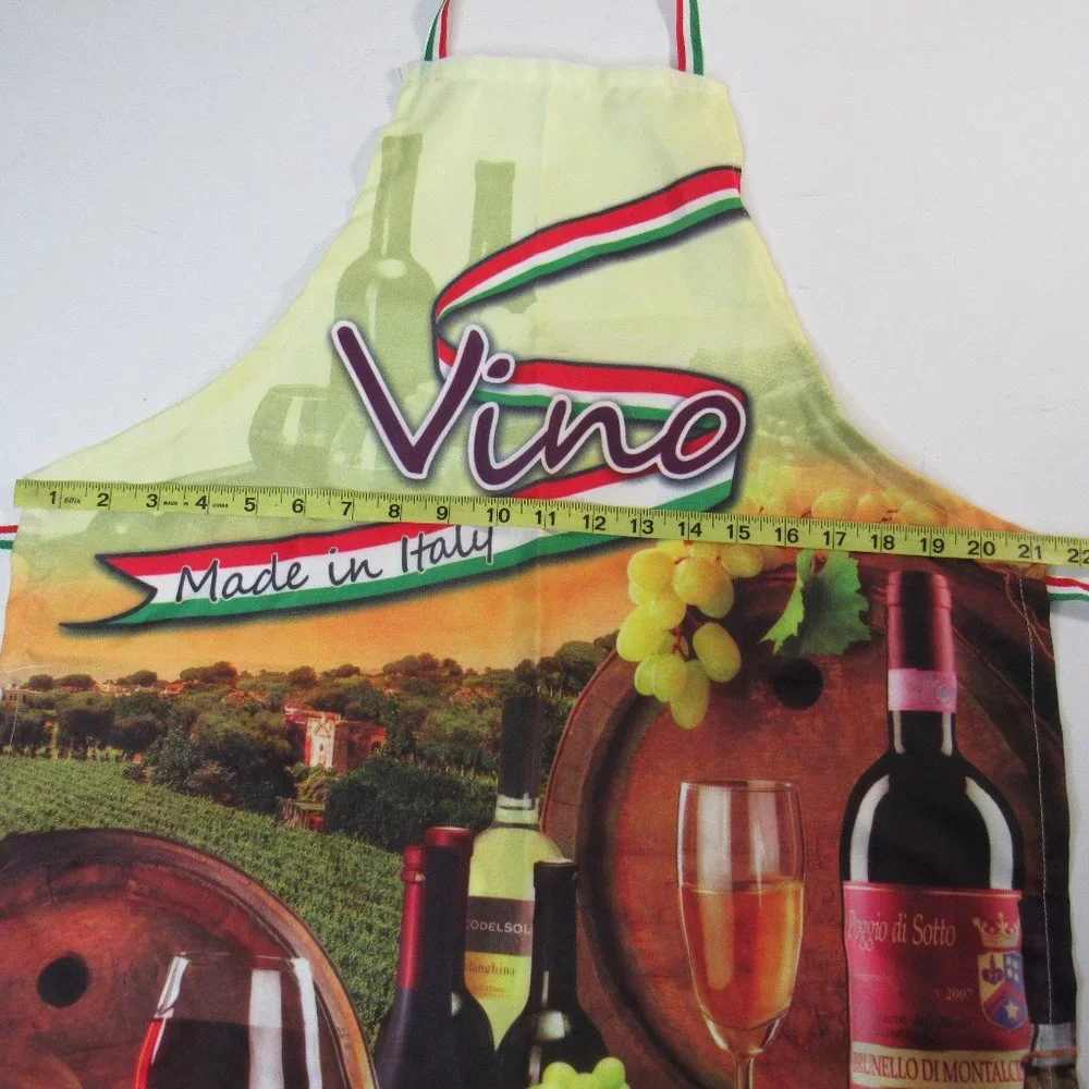 Vino Made In Italy - Italian Themed Vineyard Winery Bib Aprons for Men/Women